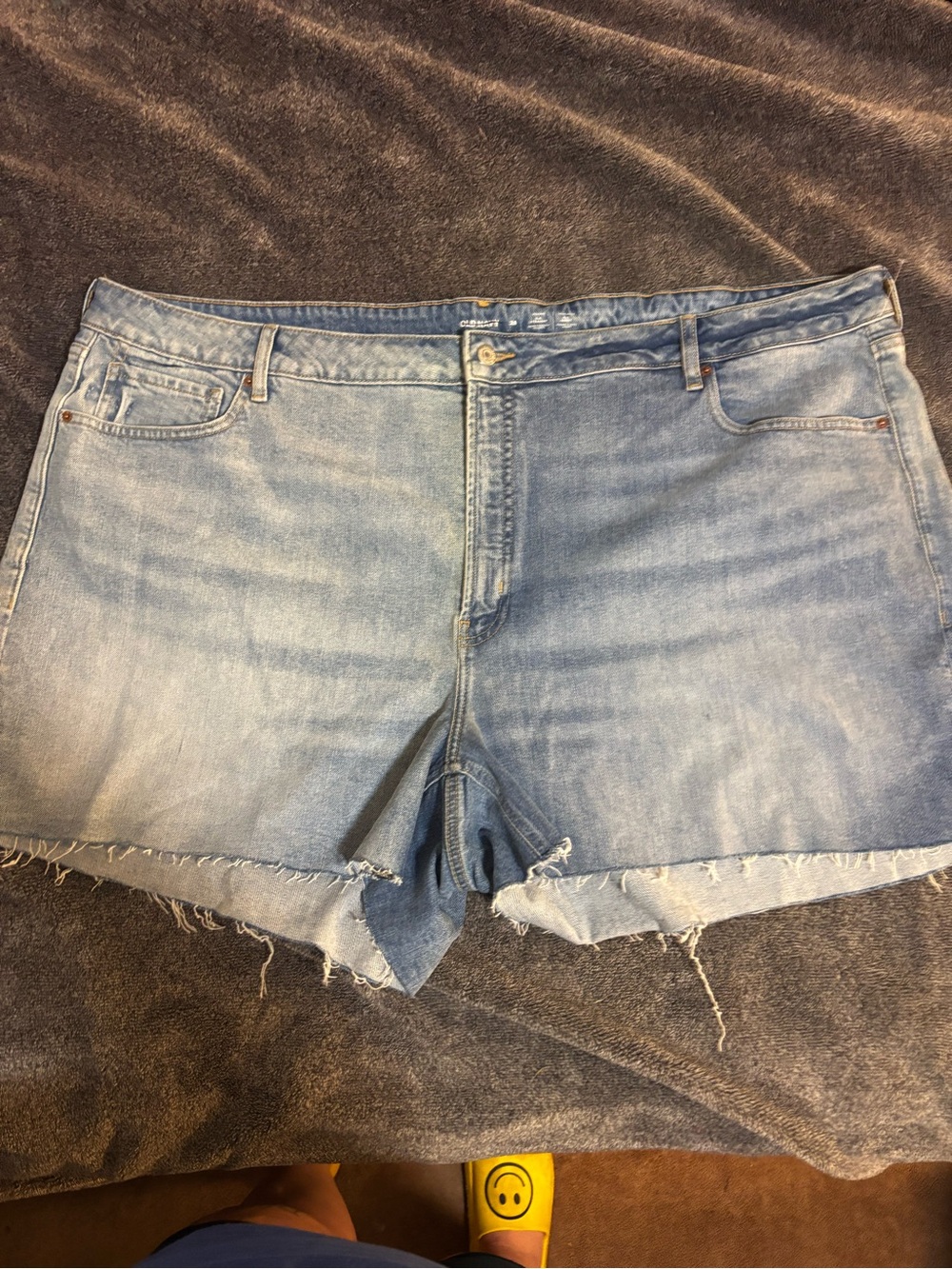 Brand New Old Navg Light Blue Denim Women’s Cutoff Shorts Two Toned